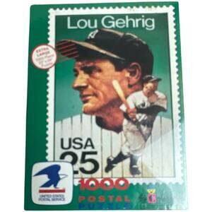 Lou Gehrig New York Yankees Postal Puzzle 1000 Piece 23x29 Colorforms